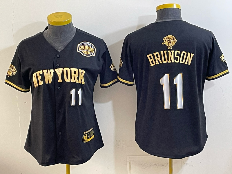Youth New York Knicks #11 Brunson black 2026 Nike NBA jersey 0715002